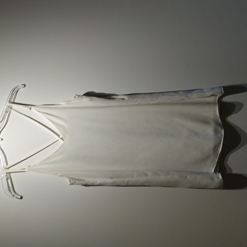 Dex white Slip on spaghetti top fully lined short dress size S